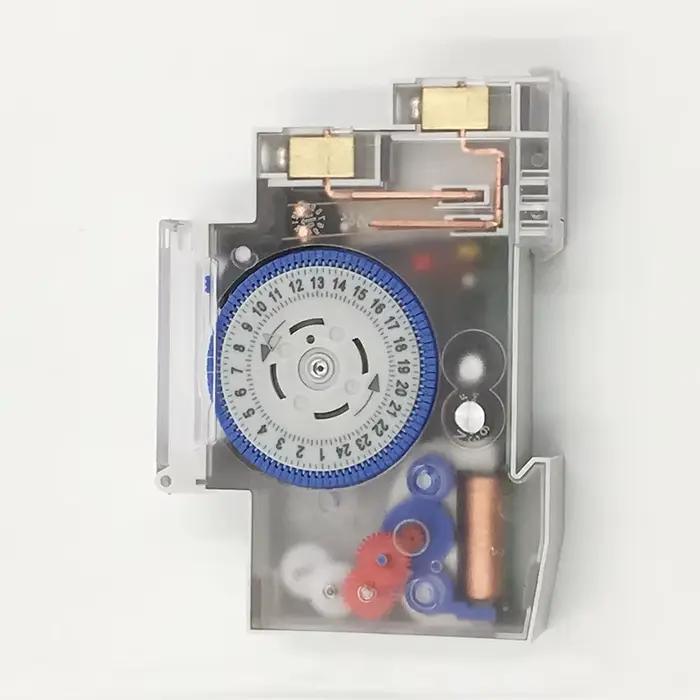 Minuterie mécanique analogique, 24 heures, 110V/220-240VAC, SUL180A, Rail Din