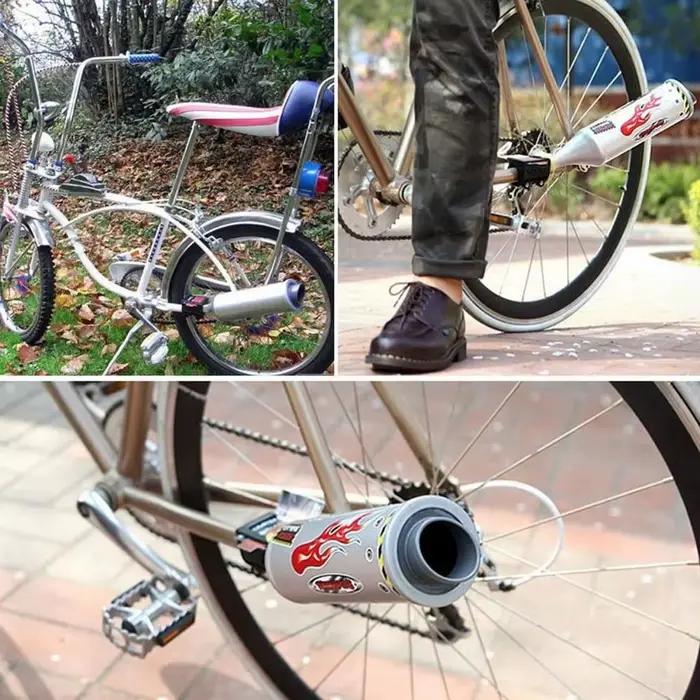Son sauvage tuyau d'échappement de vélo effets de moto son mécanique outils de vélo Turbine simulateur sonore en plastique