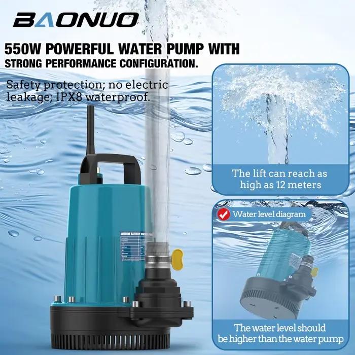 Pompe submersible au Lithium auto-amorçante