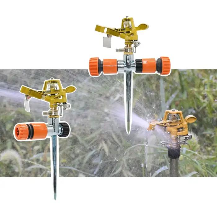 Arroseur Rocker Nozzle oscillant pour jardin, métal robuste, pulvérisation uniforme et haute pression, idéal pour pelouse, culture agricole, plantation d'arbres