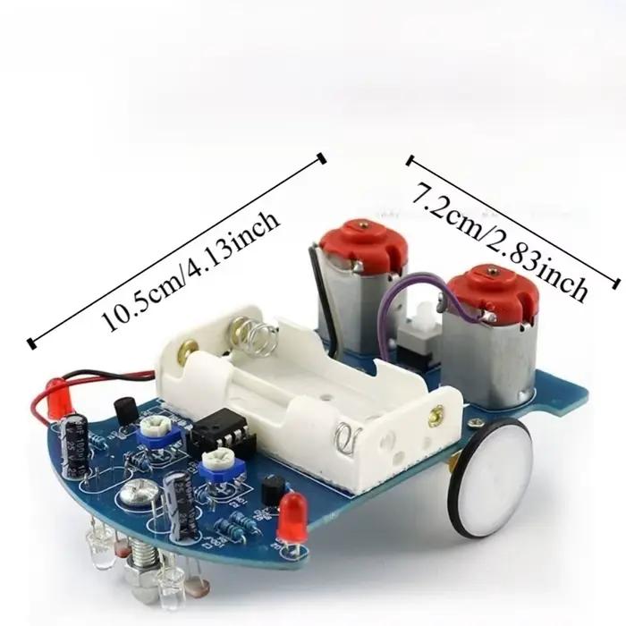 Kit de Voiture Intelligente D2-5 pour Suivi Intelligent, Kit DIY de Voiture de Patrouille Intelligente, Ensemble Moteur TT, Pièces Automobiles