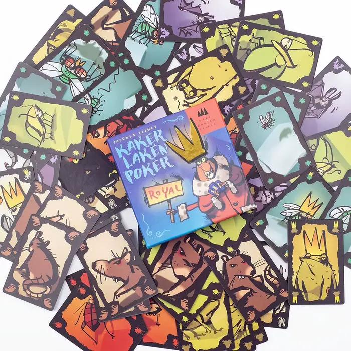 Kaker Laken Royal Game de cartes - Poker Night Essential Devir-game Moth Cheate Board Deck pour un plaisir ultime