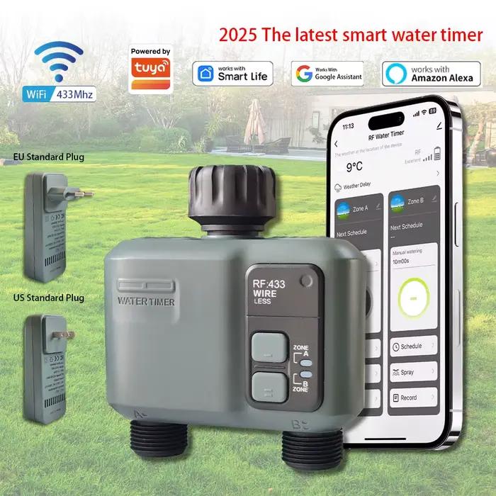 Programmateur d'arrosage intelligent Wifi RF433 pour jardin