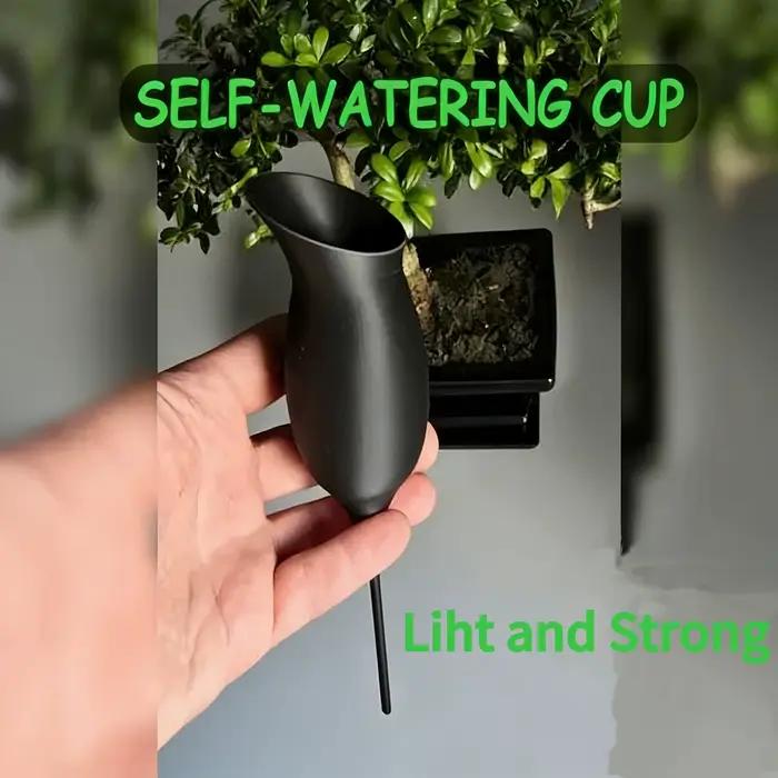 Système d'auto-arrosage pour verres à vin : Alimentation racinaire par osmose lente. Résine PLA. Pour les plantes