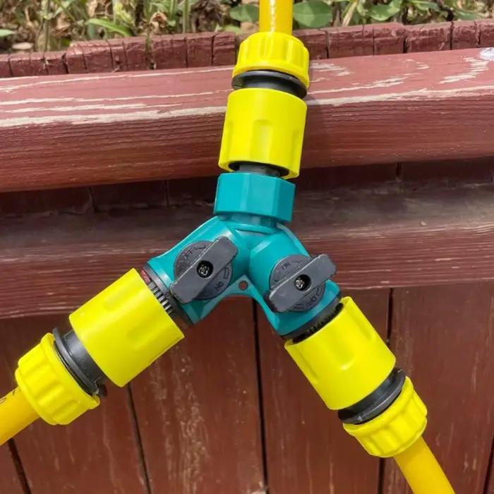 Séparateur de tuyau d'arrosage à 2 voies