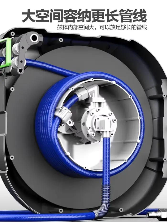 Bobine de tuyau rétractable automatique