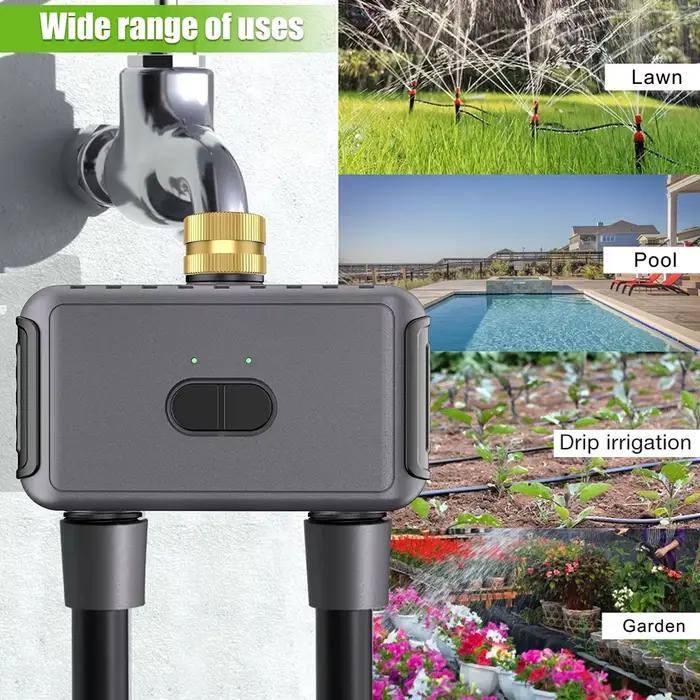 Tuya WiFi intelligent 2 zones minuterie d'arrosage Bluetooth système
