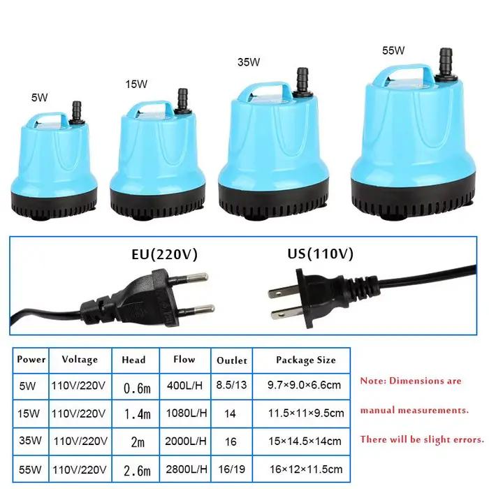Pompe à eau Submersible pour Aquarium