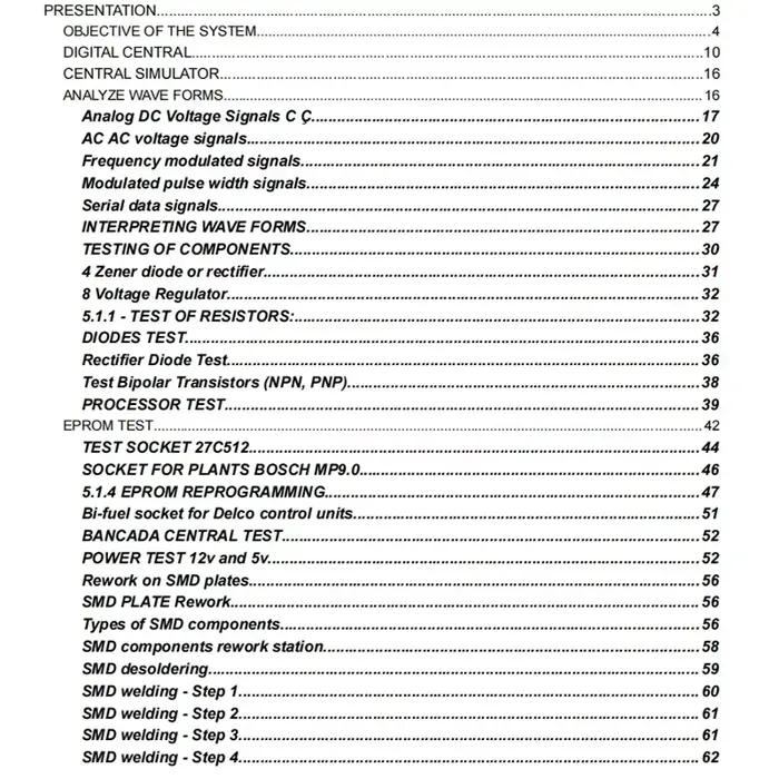 Cours de réparation ECU Guide d'étude fichier PDF enseignement de base ECU TEST EPROM diagnostic de voiture apprendre le simulateur Central numérique