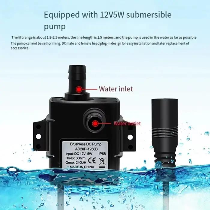 Pompe à eau solaire 12V
