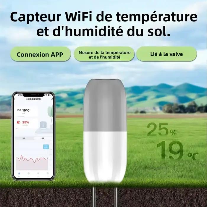 Haozee Tuya WIFI capteur de sol détecteur intelligent de température et d'humidité moniteur
