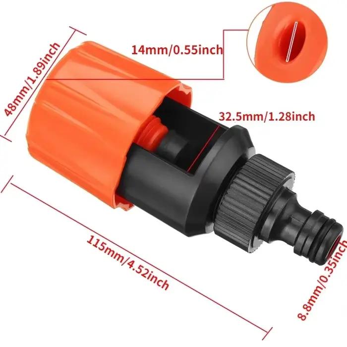 Connecteur de tuyau en plastique pour robinet