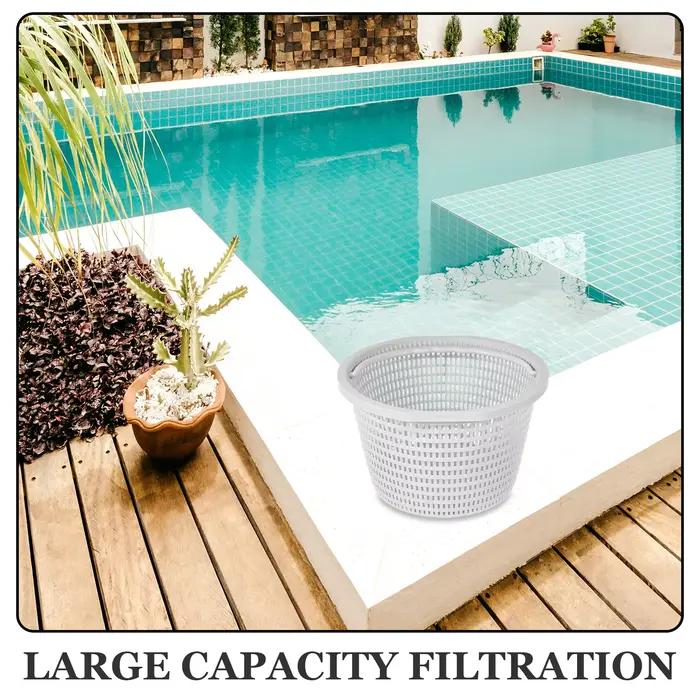 Grande corbeille filtrante pour piscine