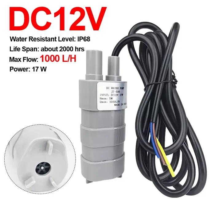 Pompe Submersible DC12V 1000L/H pour Machines à rainurer