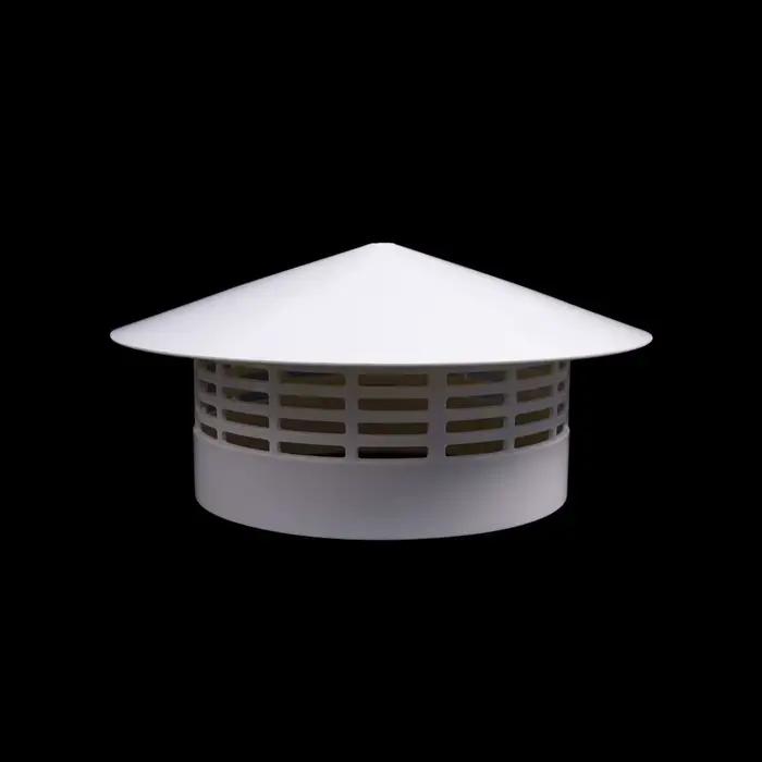 Capuchon de pluie ventilé en PVC pour mur extérieur