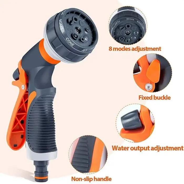 Pistolet d'arrosage de jardin 8 modes