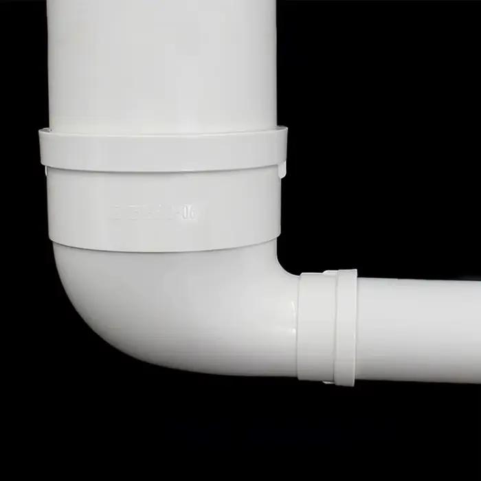 Nouvel embout de raccordement coudé en PVC blanc à 90 degrés pour tuyau