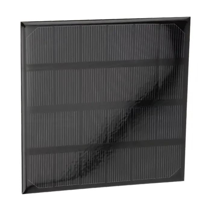 Panneau solaire monocristallin en silicium noir durable 2W 6V