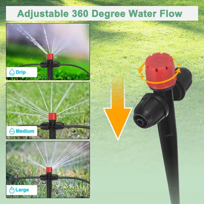 Arroseur goutteur réglable à 8 trous pour jardin