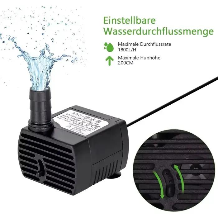 Nouveau 3/5/10/15/25W EU220v US110V pompe à eau Submersible pour jardins aquatiques systèmes hydroponiques Aquarium fontaines de table Pon