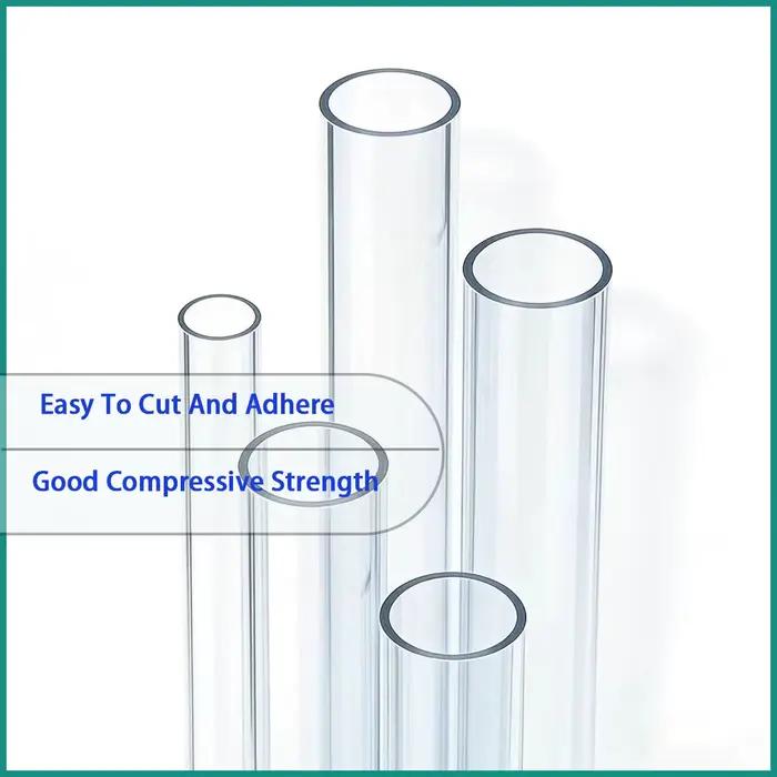 Tuyau rigide en PVC transparent avec un diamètre extérieur de 3 à 60 mm est utilisé pour le transport de fluides