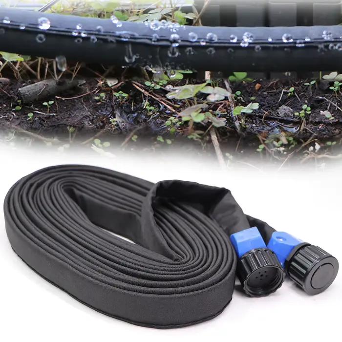 Tuyau de trempage plat noir 25 pieds/50 pieds/75 pieds