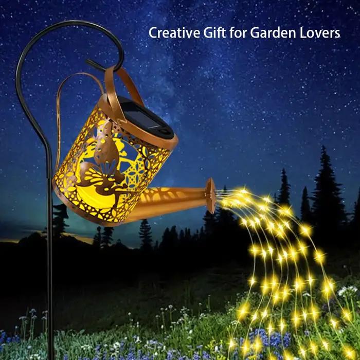 Arrosoir Lumineux Solaire Décoration Extérieure Jardin Lampe Projection LED Fer Étanche Occasions Spéciales