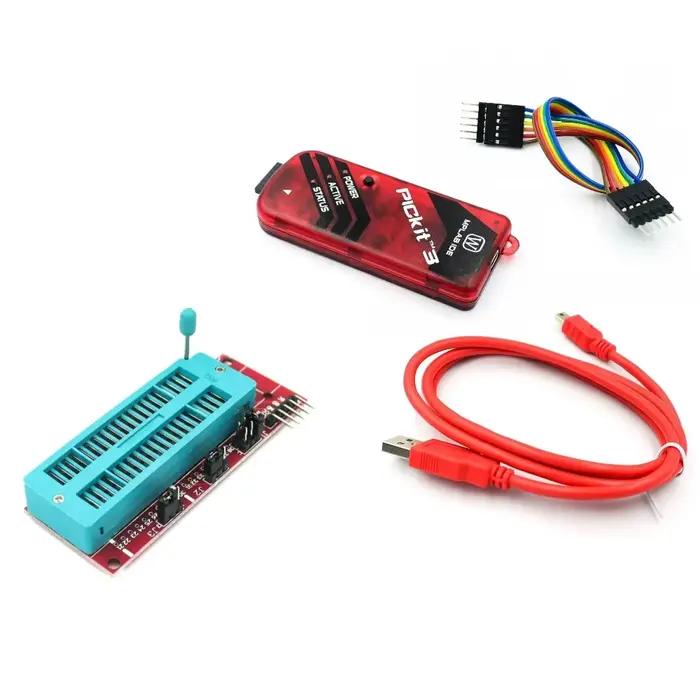 Programmeur PICKit2 PICKIT3 PICKit3.5 + PIC ICD2 PICKit 2 PICKIT 3 PICKIT 3.5, adaptateur de programmation, siège de programmeur universel