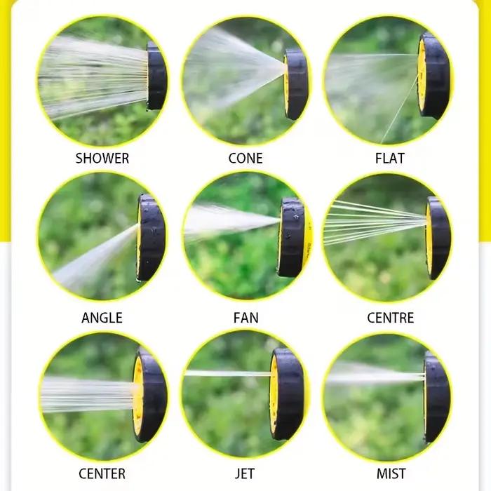 Buse de tuyau d'arrosage haute pression multi-usages pour le lavage de voiture/arrosage/nettoyage de Patio