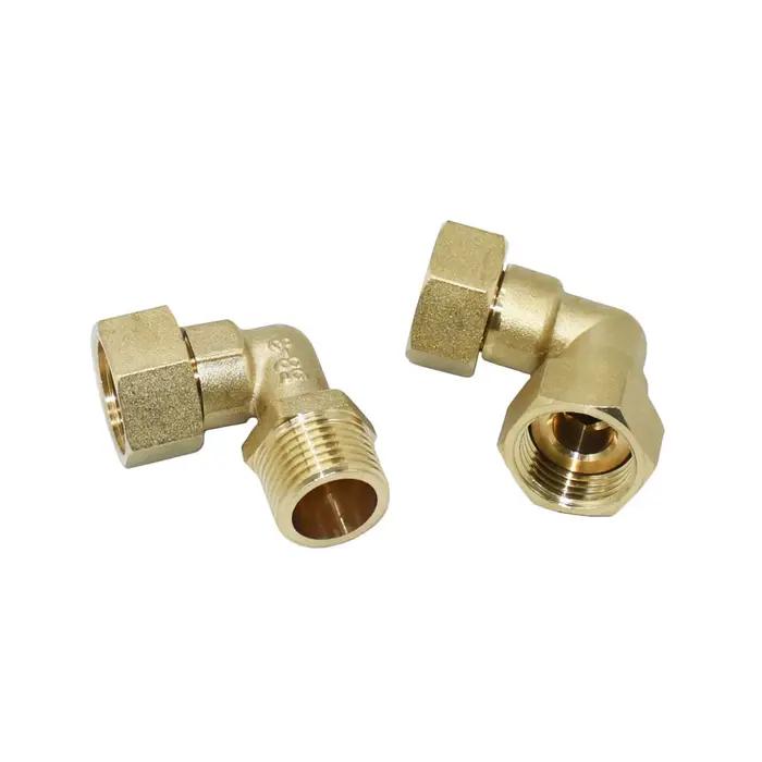 Connexion coudée en laiton 1/2 "