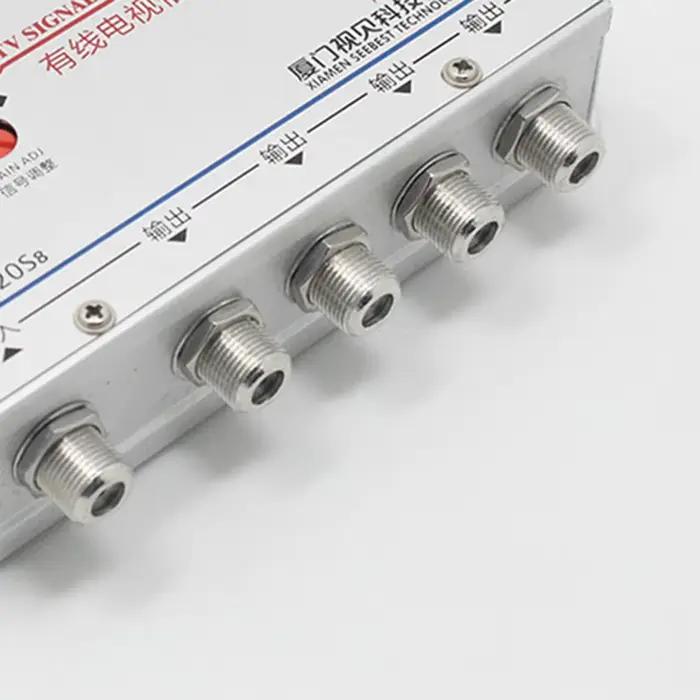 Antenne TV numérique Full HD, 1 entrée, 4 sorties, amplificateur de répartiteur, câble de télévision CATV, signal d'antenne, intérieur extérieur