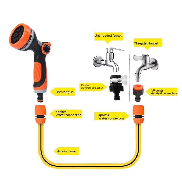 Pistolet d'arrosage multifonction pour tuyau d'arrosage