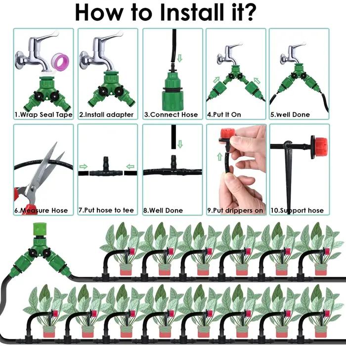 Kit de système d'arrosage automatique pour l'agriculture