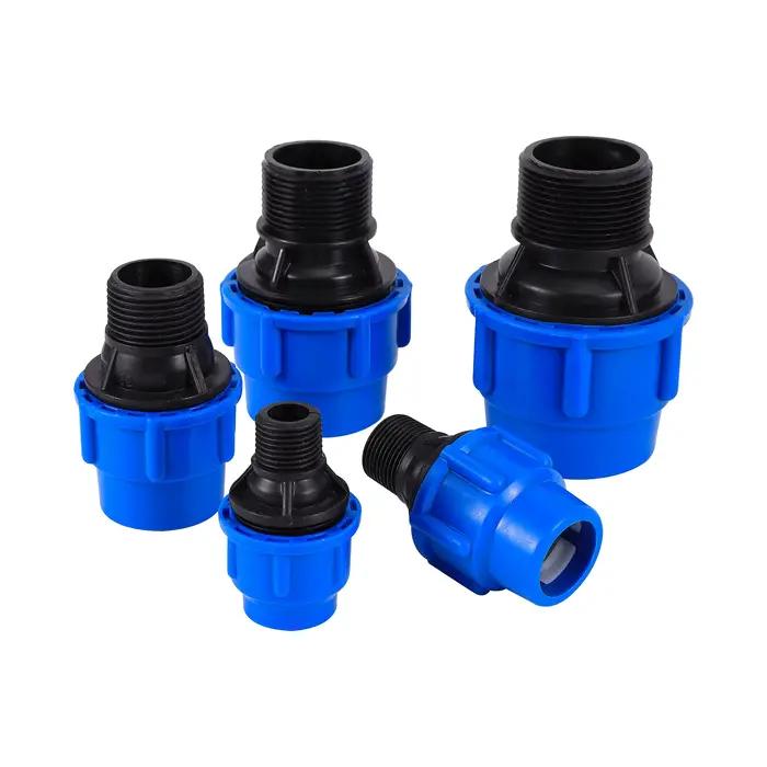 Adaptateur de tuyau PE PVC 1/2 "3/4" 1 "1.2" 1.5 "mâle à 20/25/32/40/50mm réducteur