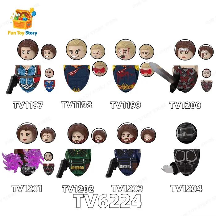 Série TV Watchdog TV6224, blocs de construction assemblés, figurines humaines, collectionnées par les passionnés de cinéma et de télévision, cadeaux pour les personnes