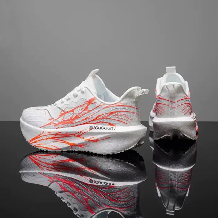 Chaussures de course de marathon pour hommes, plaque en carbone, absorption des chocs, chaussures de sport hautement élastiques, antidérapantes, chaussures d'entraînement sportives pour femmes