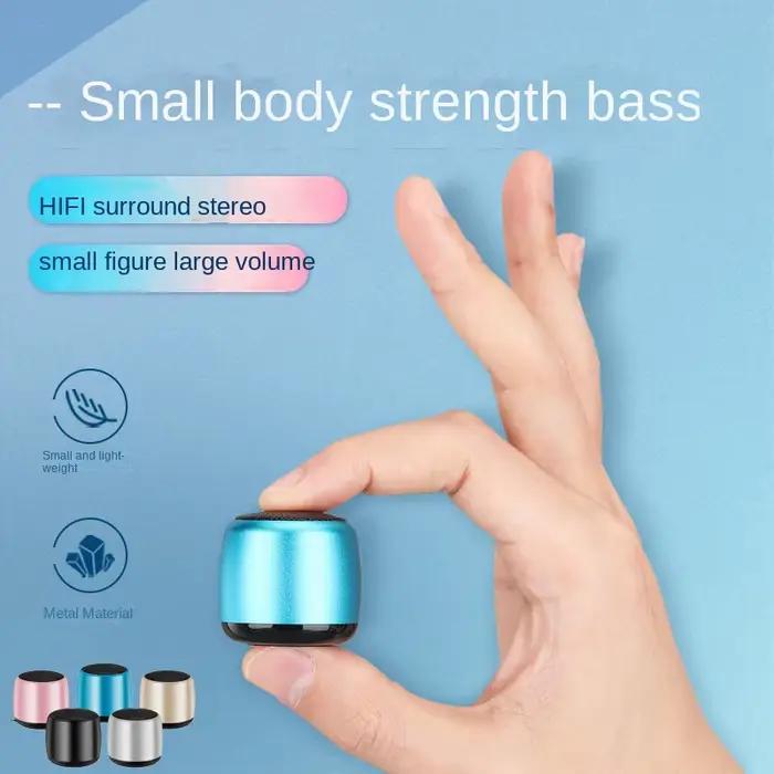Petit haut-parleur Bluetooth sans fil, Mini caisson de basses pour téléphone Portable, Audio Portable d'extérieur, grand haut-parleur sonore
