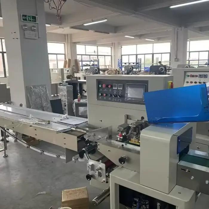 Machine d'emballage flexible pour oreillers, pour scellage rapide des snacks, des bonbons et des produits d'usage quotidien, personnalisable