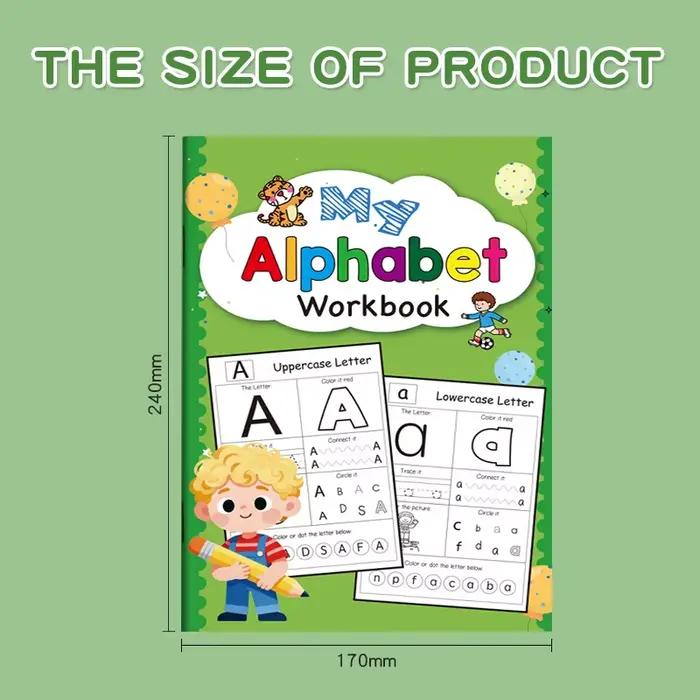 Lettres A-Z Alphabet phonique pratique cahier d'exercices apprentissage préscolaire langue anglaise maternelle écriture livre de coloriage Montessori