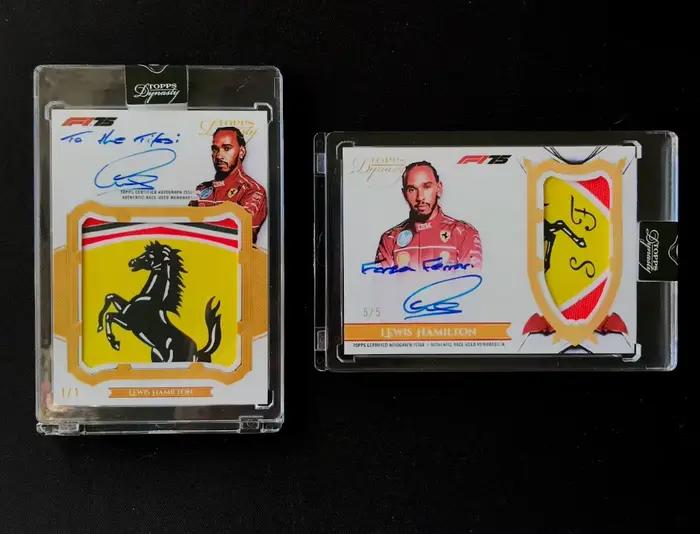 Cartes à collectionner F1 personnalisées DIY, cartes autographiées rares avec Hamilton, Verstappen, Leclerc et Antonelli, cadeaux pour les fans de course automobile F1