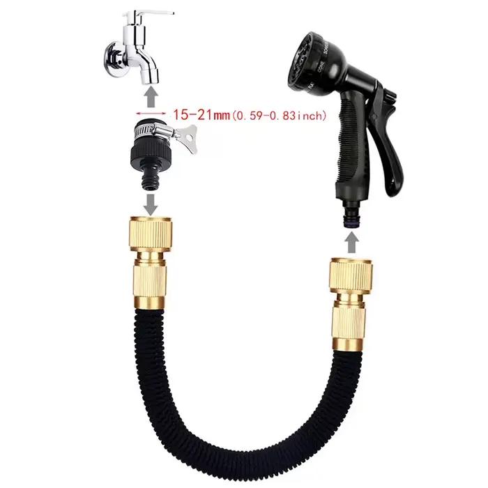 Tuyau d'arrosage extensible pour jardin, flexible et résistant, multi-longueur, multi-couleurs, idéal pour l'arrosage, lavage de voiture et nettoyage de terrasse