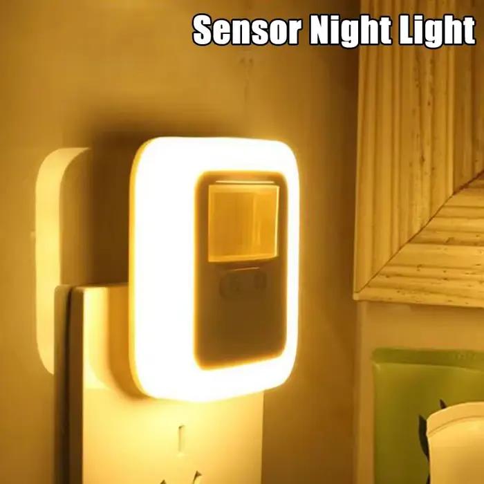 LED veilleuse capteur de son de mouvement lumières chambre décor lampe réglage de la luminosité intelligente maison escalier décoratif lampes de nuit