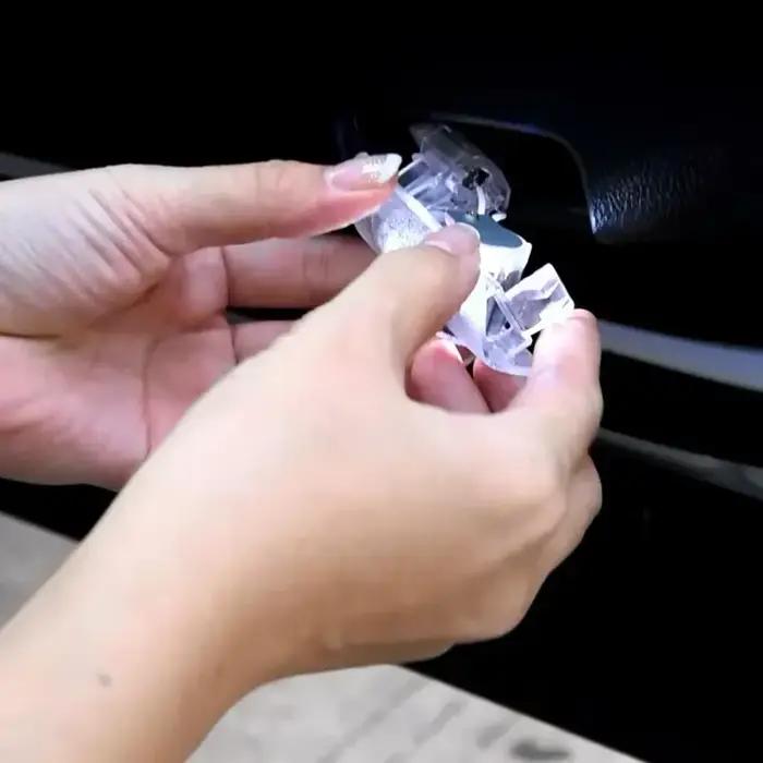 Emblème PRADO pour éclairage de porte Toyota, 2 pièces, éclairage de courtoisie LED pour Toyota PRADO 150 4000 2700