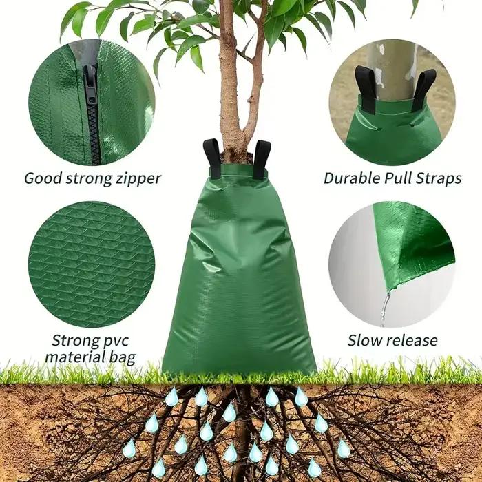 Sac d'arrosage des arbres réutilisable