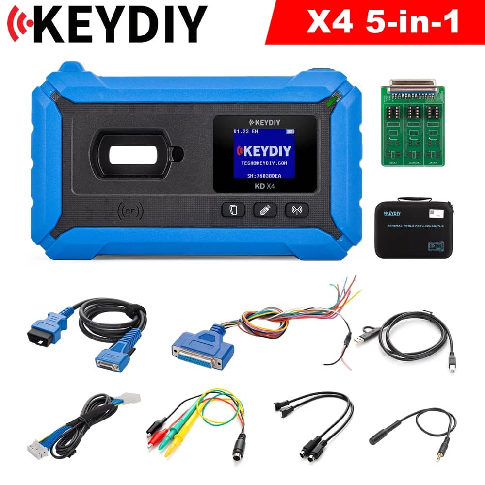 Le programmeur clé KEYDIY KD X4 5 en 1 combine la fonction du KD-Max+ KD-Mate + KD Mini Prog