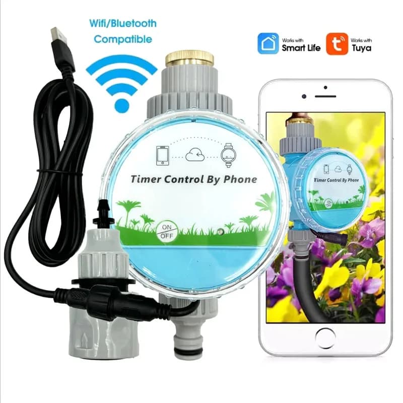 Minuterie d'eau de jardin sans fil WiFi, télécommande pour téléphone intelligent, Kit automatique d'