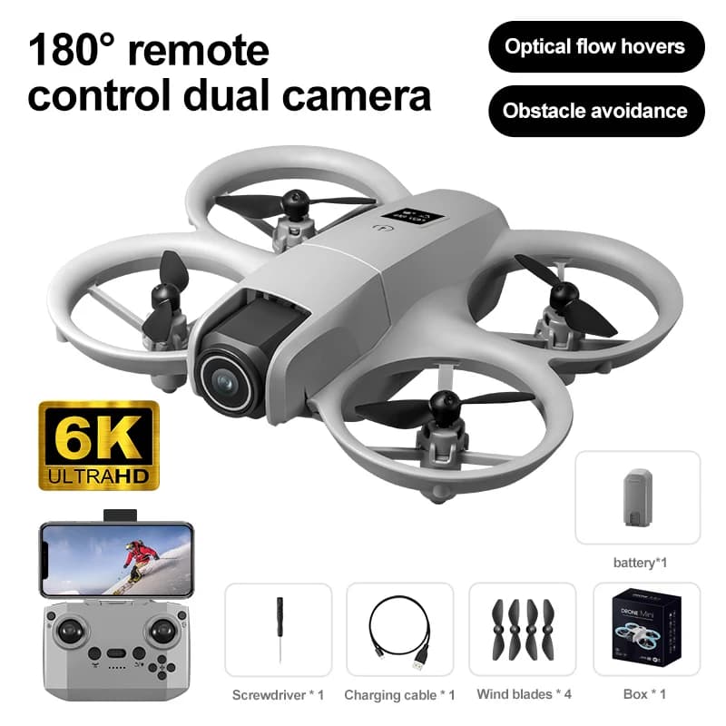Nouveau 2026 GT3/T3 Mini Drone RC pour enfants, télécommandé, avec double caméra HD, éclairage et ma