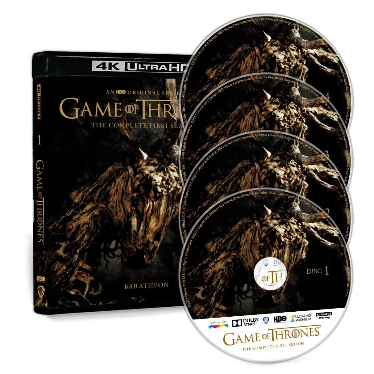 Game of Thrones Saisons 1-8, Épisodes HBO en 4K UHD sur disque Blu-ray compatible PS5 XSX Dolby Visi
