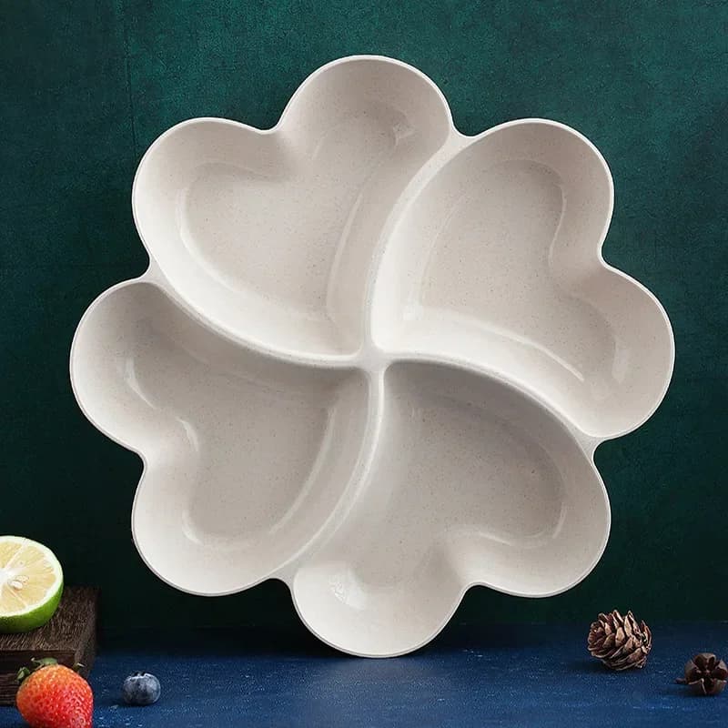 Plateau de fruits en forme de cœur, assiettes créatives, boîte de rangement, assiettes de collations
