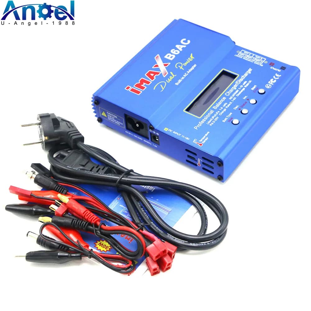 Imax B6 AC RC chargeur 80W B6AC 6A chargeur d'équilibre écran LCD numérique Li-ion LiFe Nimh Nicd PB